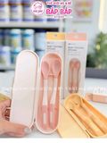 SET 2 THÌA ĂN DẶM SILICON MOYUUM