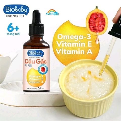 DẦU ĂN DẶM BIOBABY GẤC (50ml)