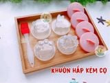 SET 4 KHUÔN HẤP BÁNH KÈM CỌ QUÉT