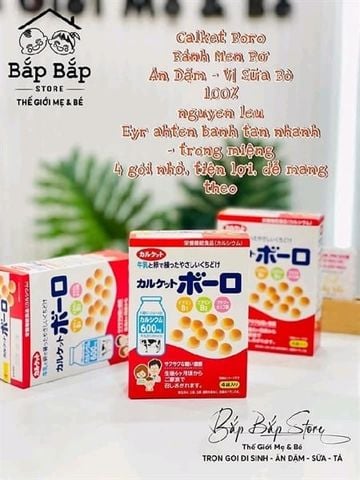 TPBS BÁNH MEN BI SỮA CALKET BORO 6M+ 80G