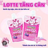 NƯỚC ÉP LOTTE HỮU CƠ HỒNG TĂNG CÂN 6M 80ML THÙNG 10 GÓI