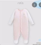 BODY SUIT DÀI HỒNG PHỐI TRẮNG NOUS SIZE NB