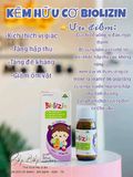 TP BẢO VỆ SỨC KHỎE KẼM BIOLIZIN (3M+)