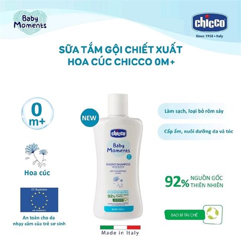 SỮA TẮM GỘI CHICCO HOA CÚC 200ML