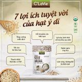 HẠT Ý DĨ HỮU CƠ C'LAVIE 200G GÓI 2 TÚI