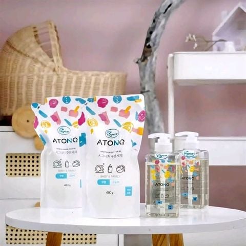 NƯỚC RỬA BÌNH THUẦN CHAY ATONO2 KO MÙI (GEL) - CHAI 480gr