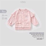 ÁO KHOÁC HỒNG BÈO THÊU MÈO NOUS