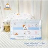 KHĂN TẮM MANY SỢI TRE LỤA HỘP 2 CÁI