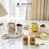  Cốc lọc trà vẽ nổi 3D vẽ tay thủ công cao cấp, dung tích 330ml - Gốm sứ Bát Tràng 