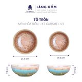  Bộ bàn ăn men hoả biến 14 món - Màu KT camel V3 