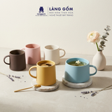  Cốc sứ men mờ dáng basic dùng uống nước, trà, cà phê, dung tích 575ml, Cốc Seed Heritage xuất khẩu 