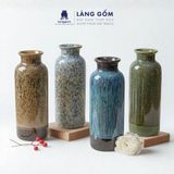  Bình hoa, lọ hoa Gốm sứ Bát Tràng cao cấp Men hỏa biến chai thẳng dùng làm quà tặng, trang trí 