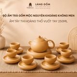  Bộ Ấm Chén Tử Sa Tây Thi Vuốt Tay Thủ Công 250ml Không Tráng Men - Quà Tặng Trà Đạo Sang Trọng Bát Tràng 