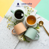  Cốc sứ men mờ dáng basic dùng uống nước, trà, cà phê, dung tích 575ml, Cốc Seed Heritage xuất khẩu 
