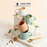  Cốc sứ men mờ dáng basic dùng uống nước, trà, cà phê, dung tích 575ml, Cốc Seed Heritage xuất khẩu 
