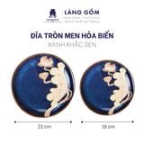  Bộ bàn ăn hoả biến 14 món - Xanh khắc sen 
