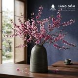  Lọ Hoa Men Hỏa Biến Dáng Chuông Gốm Sứ Bát Tràng Cao Cấp - Trang Trí Nhà, Cắm Cành Đào Huyền, Cành Lê 