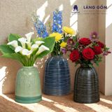  Lọ Hoa Men Hỏa Biến Dáng Chuông Gốm Sứ Bát Tràng Cao Cấp - Trang Trí Nhà, Cắm Cành Đào Huyền, Cành Lê 