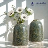  Lọ Hoa Men Hỏa Biến Dáng Chuông Gốm Sứ Bát Tràng Cao Cấp - Trang Trí Nhà, Cắm Cành Đào Huyền, Cành Lê 