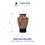  Bình hoa men hỏa biến dáng thống đại (TH) 