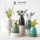  Bình hoa gốm Bát Tràng dáng chuông mini men hỏa biến – Dòng thủ công tuyển chọn - Làng Gốm 
