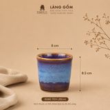  Cốc Trụ Uống Trà Gốm Sứ Cao Cấp Men Hỏa Biến Nâu Trầm 200ml – Ly Sứ Uống Nước, Quà Tặng Gốm Sứ Làng Gốm 