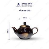 Bộ ấm chén men hỏa biến dáng quả hồng 