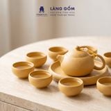 Bộ Ấm Chén Tử Sa Tây Thi Vuốt Tay Thủ Công 250ml Không Tráng Men - Quà Tặng Trà Đạo Sang Trọng Bát Tràng 
