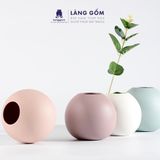  Bình Hoa Mini Decor Tối Giản, Bình Gốm Trang Trí Bàn Làm Việc, Phòng Khách - Gốm Sứ Bát Tràng Cao Cấp 