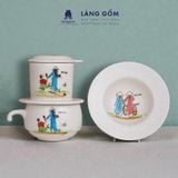  Phin cà phê hoạ tiết áo dài Việt Nam tinh khôi 