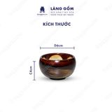  Bộ ấm chén men hỏa biến dáng quả hồng 