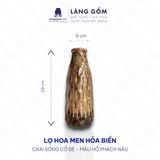  Bình hoa men hỏa biến dáng Chai sóng cổ bé (TH) 