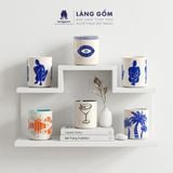  Lọ hoa vẽ tay trang trí nghệ thuật - Bình sứ decor phong cách hiện đại - Gốm sứ Bát Tràng cao cấp 