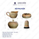  Bộ ấm chén men hoả biến dáng quả lê 