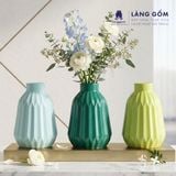  Bình cắm hoa trang trí đèn lồng màu pastel, men mát, gốm sứ Bát Tràng cao cấp, dùng để bàn, phòng khách 