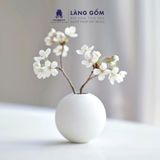  Bình Hoa Mini Decor Tối Giản, Bình Gốm Trang Trí Bàn Làm Việc, Phòng Khách - Gốm Sứ Bát Tràng Cao Cấp 