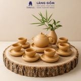  Bộ Ấm Chén Tử Sa Tây Thi Vuốt Tay Thủ Công 250ml Không Tráng Men - Quà Tặng Trà Đạo Sang Trọng Bát Tràng 