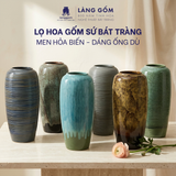  Bình hoa men hỏa biến dáng ống dù (TH) 