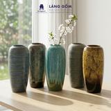  Bình hoa men hỏa biến dáng ống dù (TH) 