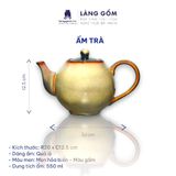  Bộ ấm chén men hoả biến dáng quả lê 