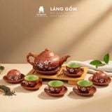  Bộ Ấm Trà Đất Nung Bát Tràng Cao Cấp - Set Quà Tặng Sang Trọng Biếu Đối Tác, Khách Hàng, Người Thân 