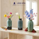  Bình hoa, lọ hoa Gốm sứ Bát Tràng cao cấp Men hỏa biến chai thẳng dùng làm quà tặng, trang trí 