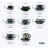  Bộ cốc tách cà phê vân đá kèm đĩa (TH) 