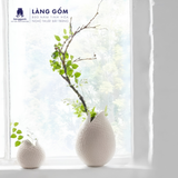  Bình Hoa Decor Dáng Nụ Hoa Texture Tổ Ong Men Matte Cao Cấp 