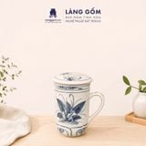  Cốc Sứ Lọc Trà Có Nắp Nhiều Họa Tiết - Cốc Vẽ Tay Thủ Công Cao Cấp - Dung Tích 400ml 