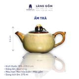  Bộ ấm chén men hỏa biến dáng quả hồng (TH) 