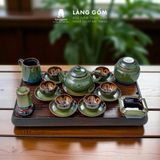  Bộ ấm chén uống trà men hỏa biến lục bảo (TH) 