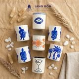  Lọ hoa vẽ tay trang trí nghệ thuật - Bình sứ decor phong cách hiện đại - Gốm sứ Bát Tràng cao cấp 