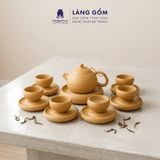  Bộ Ấm Chén Tử Sa Tây Thi Vuốt Tay Thủ Công 250ml Không Tráng Men - Quà Tặng Trà Đạo Sang Trọng Bát Tràng 