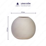  Bình Hoa Mini Decor Tối Giản, Bình Gốm Trang Trí Bàn Làm Việc, Phòng Khách - Gốm Sứ Bát Tràng Cao Cấp 